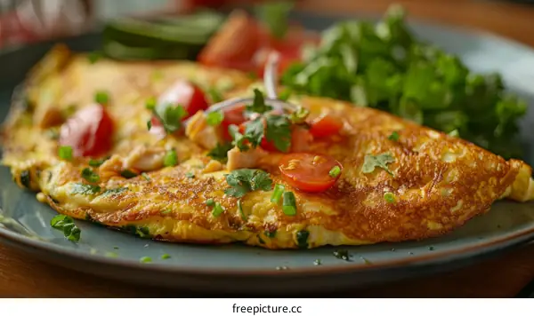 Scrumptious Salmon and Vegetable Omelet for a Healthy Breakfast