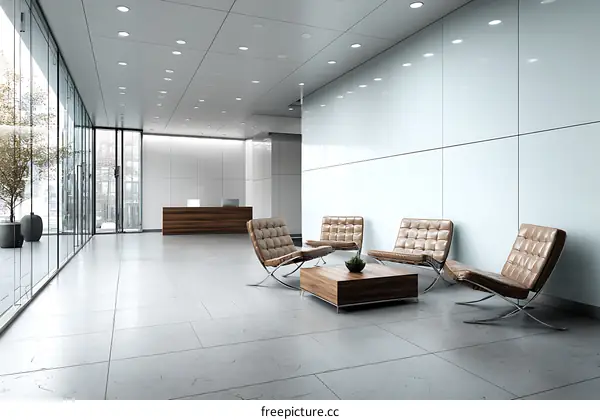 Modern Office Lobby Interior Design