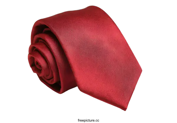 [Transparent Background PNG]Elegant Burgundy Tie Rolled Up