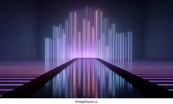 Neon Light Abstract Stage Design