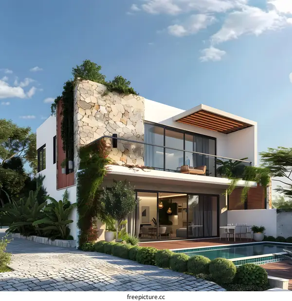 Modern Tropical Villa with Swimming Pool