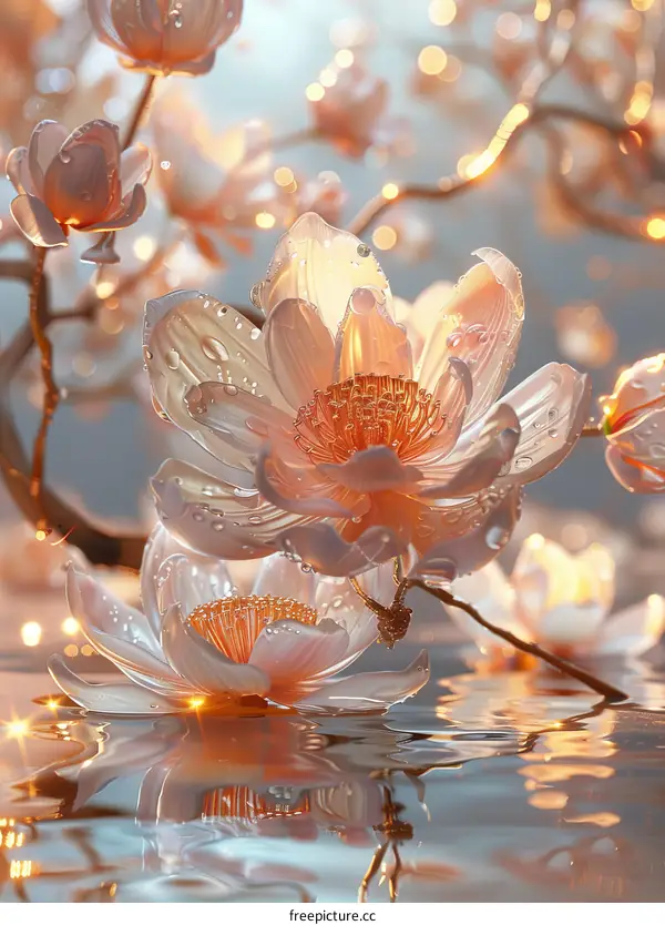 Delicate Floral Still Life in Pastel Tones