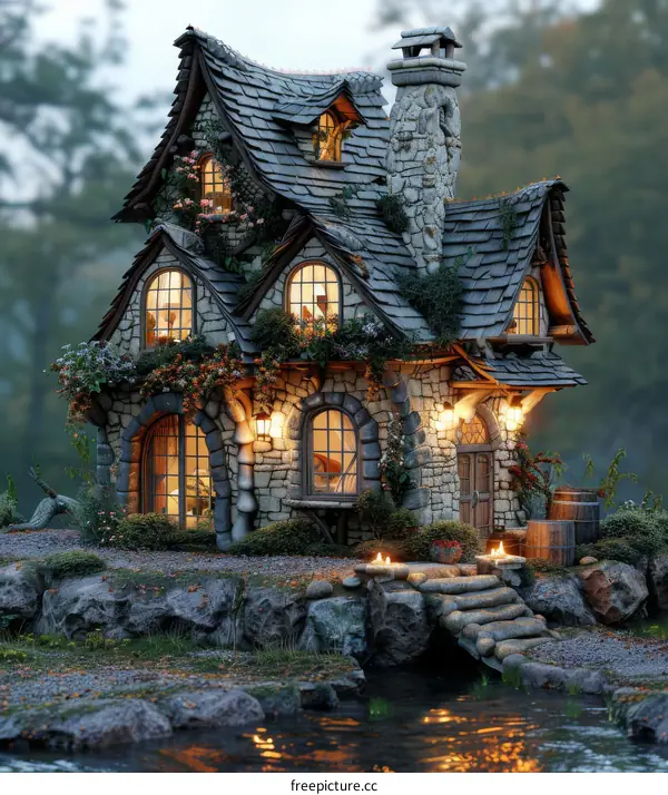Enchanted Stone Cottage by the Creek
