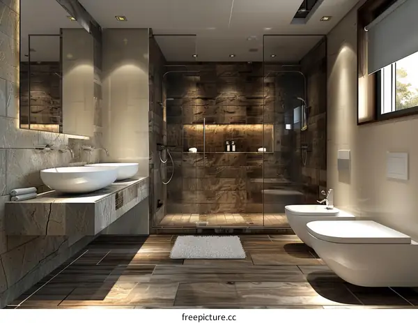 Modern Luxury Bathroom Design Interior