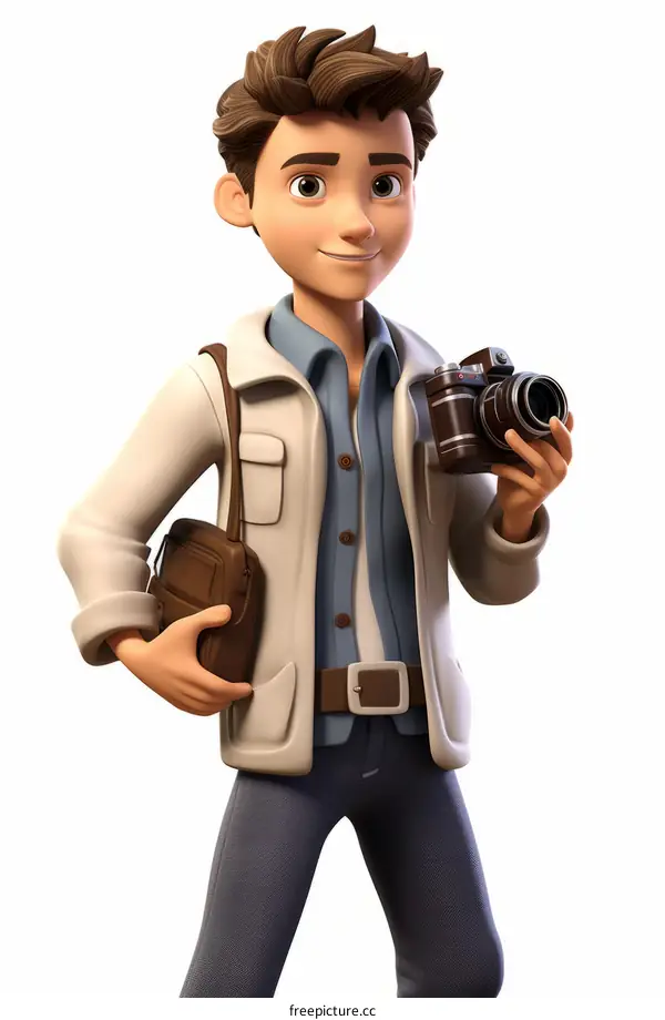 Male Photographer With Camera