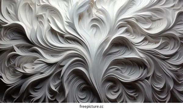 Abstract White Petals