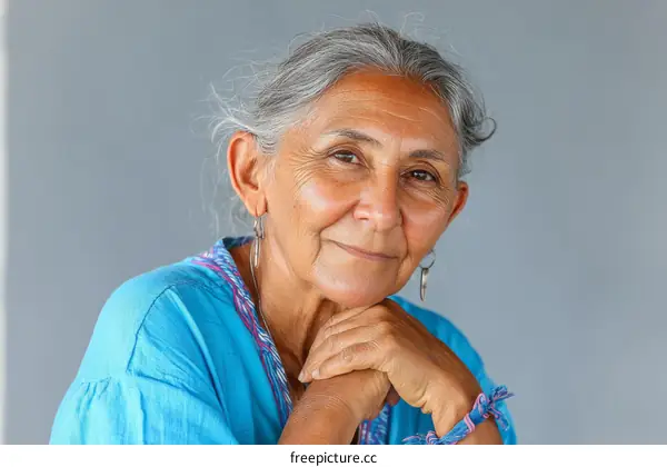 Portrait of a Senior Woman with a Smile