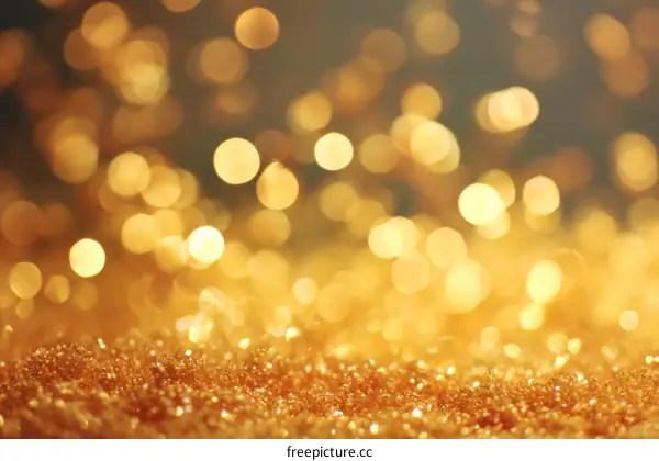 Golden Glitter Abstract Background