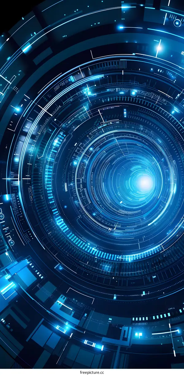 Blue technology background