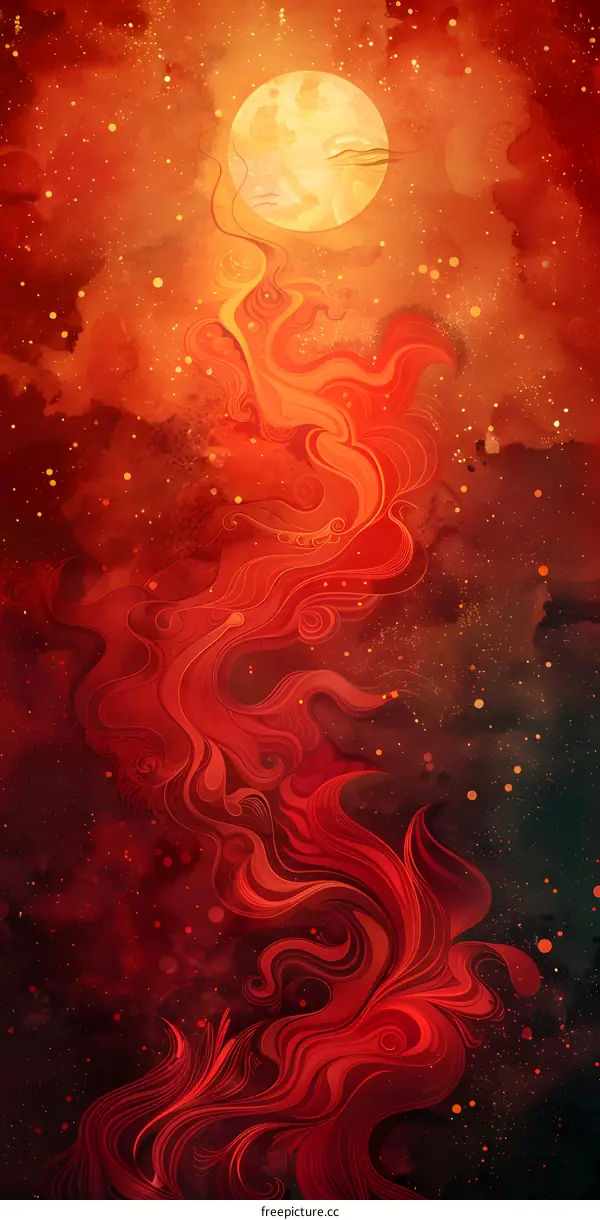 Nebula and the Red Moon