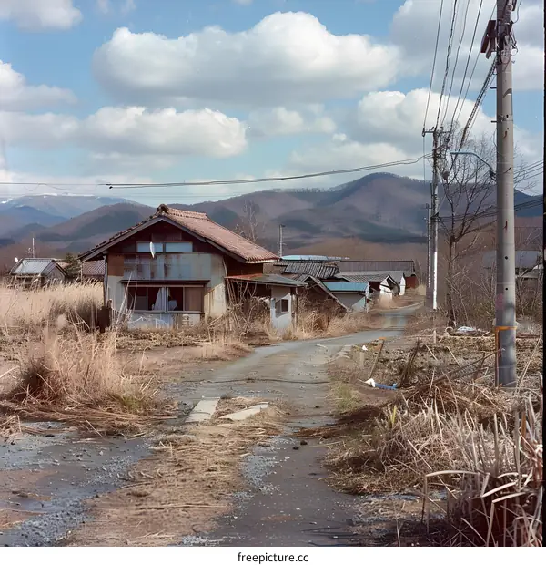 Abandoned Houses in the Mountain Village