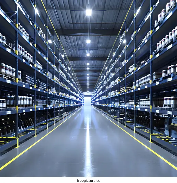 Industrial Warehouse Storage Shelves