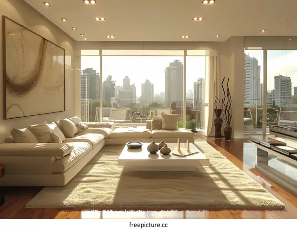 Indoor simple modern style living room