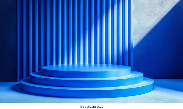 Blue Geometric Abstract Product Showcase