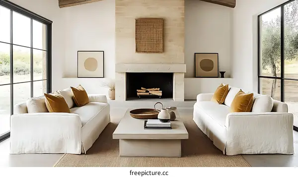Modern Minimalist Living Room Interior Design