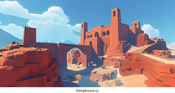 Red Rock Canyon Cityscape