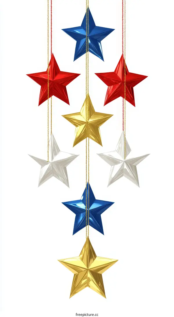 Colorful Hanging Stars Decoration