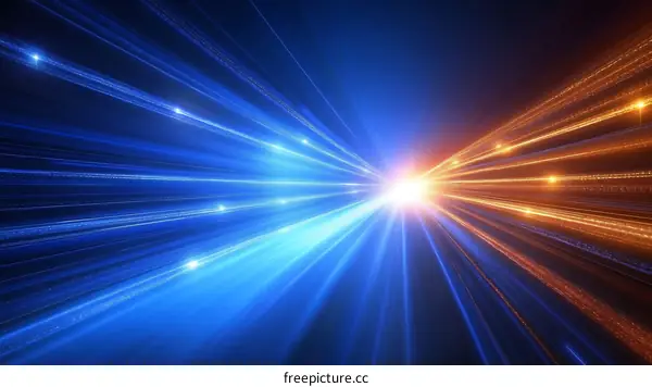 Abstract Digital Speed Light Trails