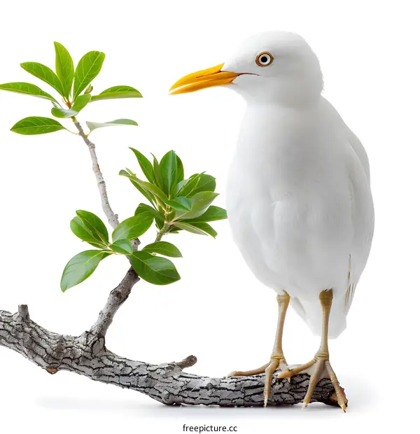 White Bird on a Branch