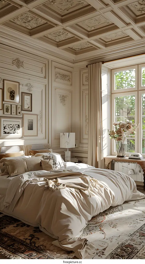 European-style luxury bedroom
