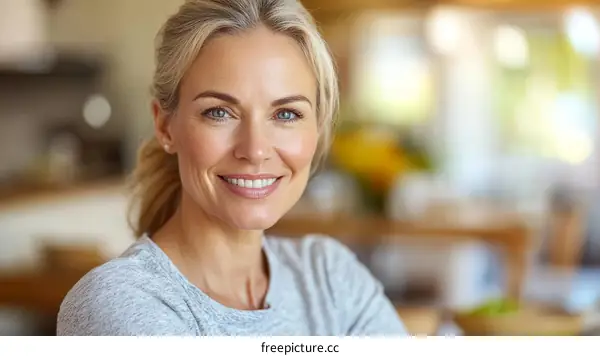 Smiling Caucasian Woman Portrait