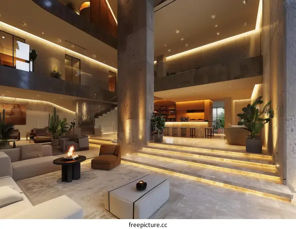 Modern Minimalist Luxurious Interior Design Living Room