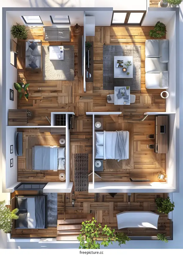 Modern Apartment Floor Plan Design