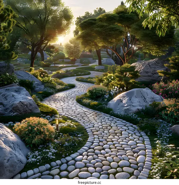 Japanese Garden Design的效果图