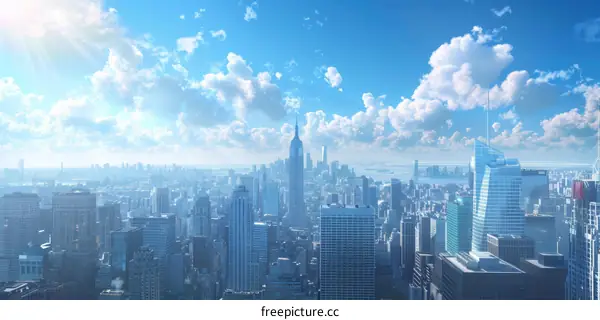 New York City's Vibrant Skyline