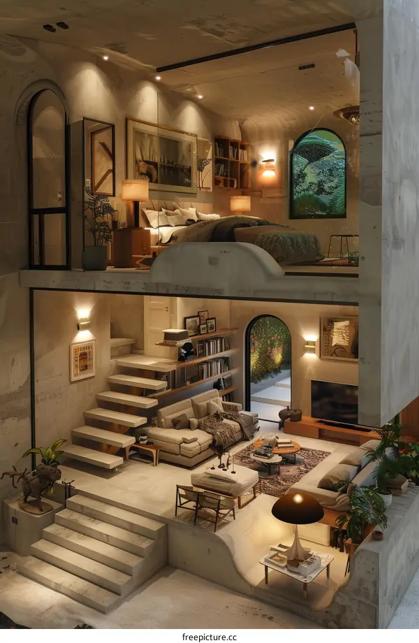 Modern Duplex Apartment Interior Design