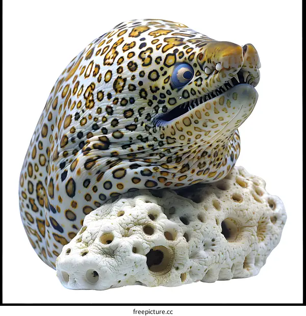 A close up of a moray eel