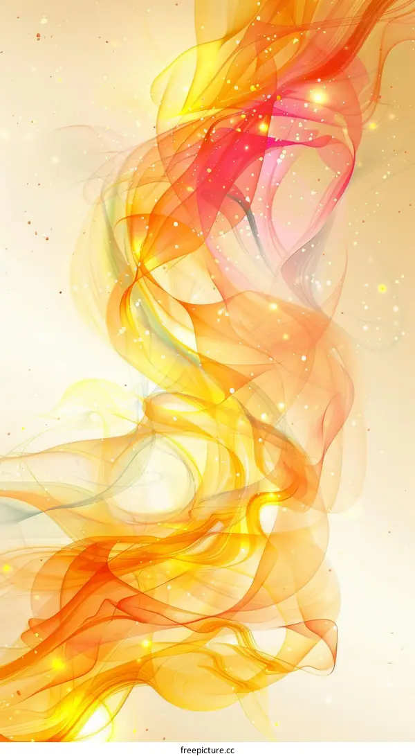 Abstract Colorful Flowing Lines Design