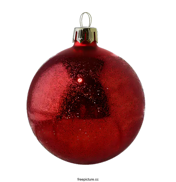 [Transparent Background PNG]Red Christmas Ornament Isolated On White Background