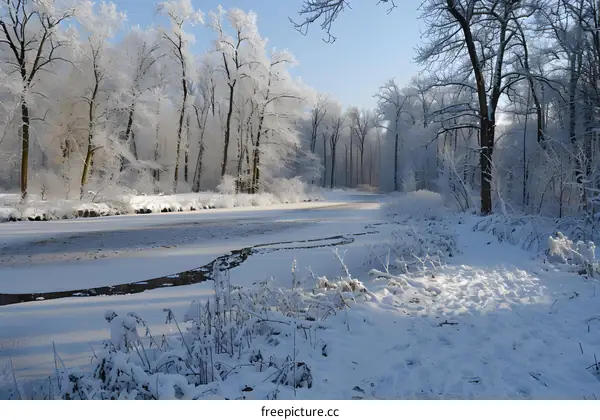 Winter Wonderland Frozen River