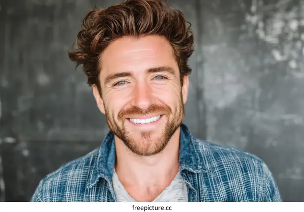 Close-up Portrait of a Smiling Man