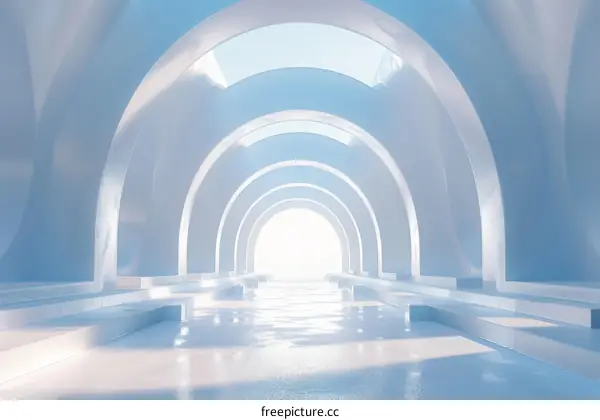 Futuristic Ice Tunnel