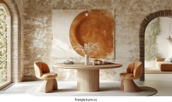 Rustic Modern Dining Room Interior Design