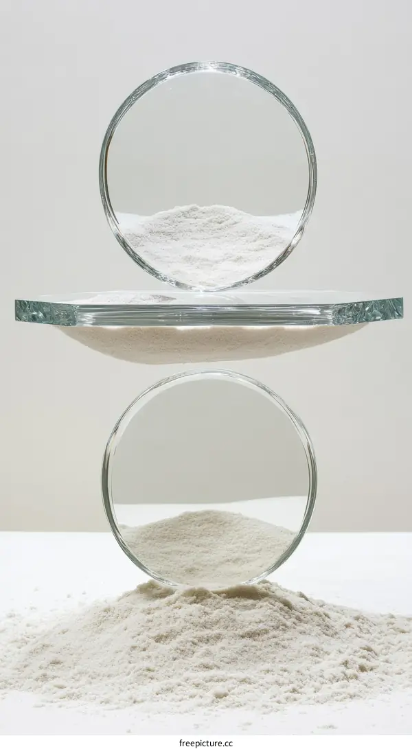 Abstract Composition of Glass Dishes and Powder