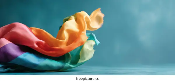 Rainbow Pride Flag Draped Beautifully