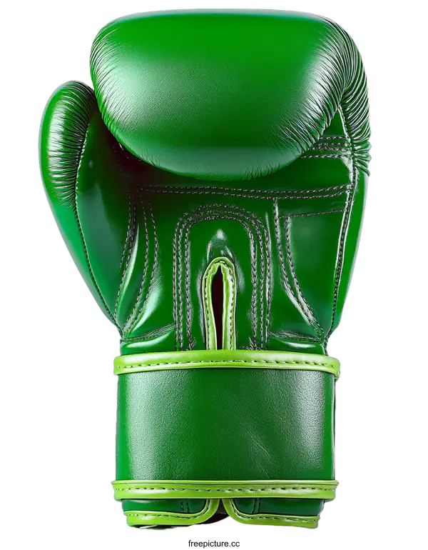 [Transparent Background PNG]Bright Green Boxing Glove Illustration