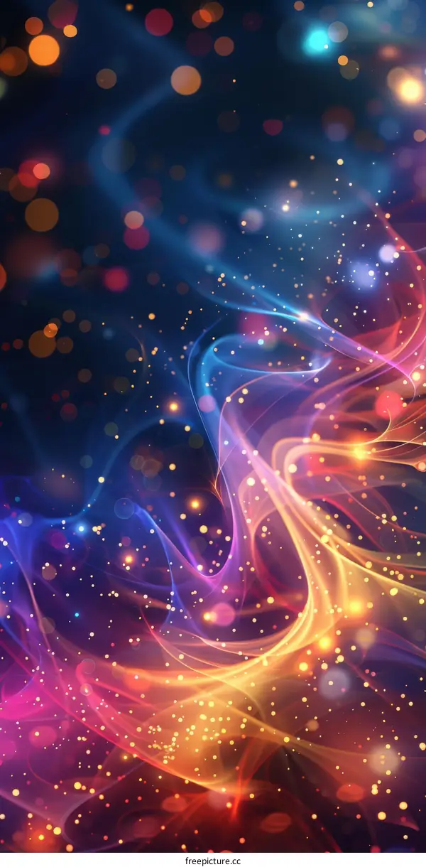 Abstract Colorful Halo Background