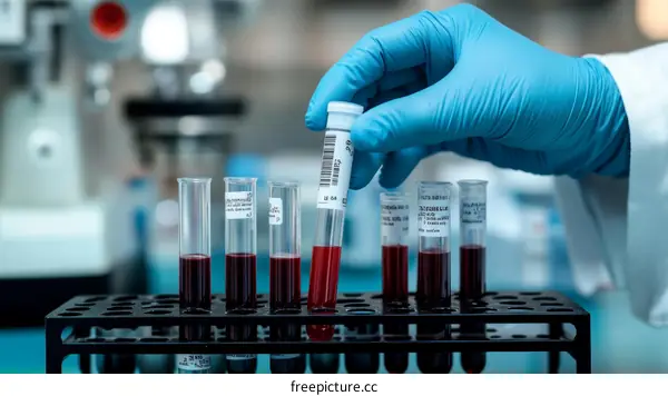 Medical Laboratory Blood Sample Testing Procedure