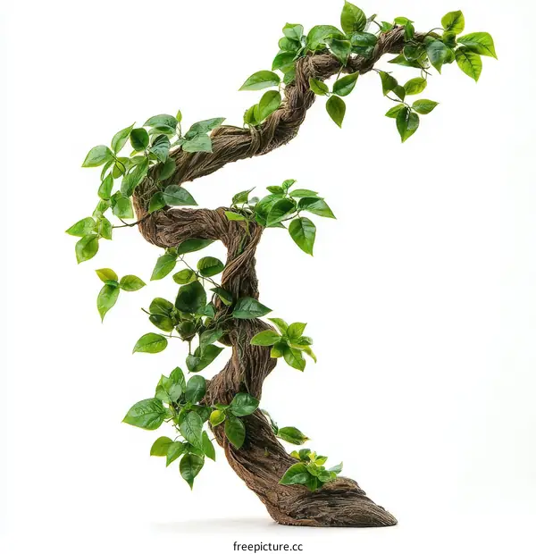 Artistic Bonsai Tree with Winding Branches