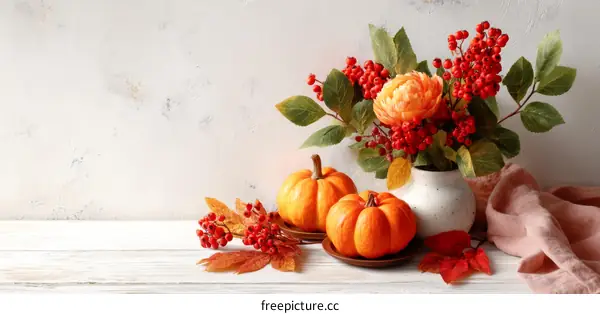 Autumnal Thanksgiving Decorative Arrangement