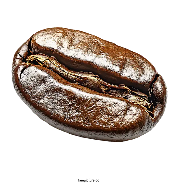 [Transparent Background PNG]Close Up Macro Coffee Bean Detail