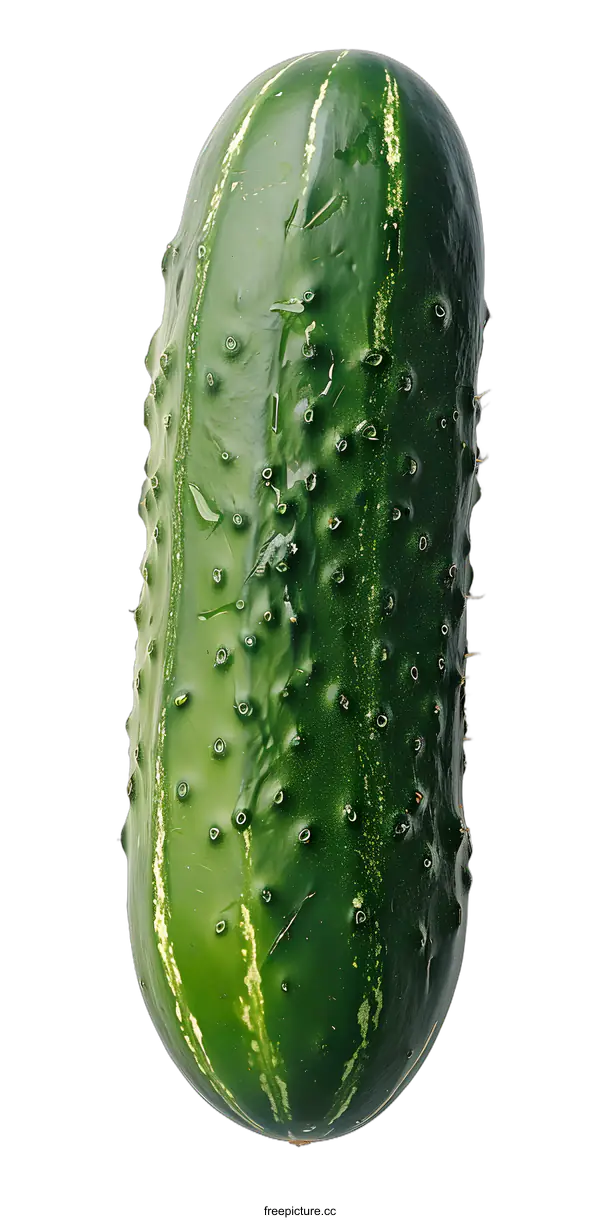 [Transparent Background PNG]Green Cucumber Isolated On White Background