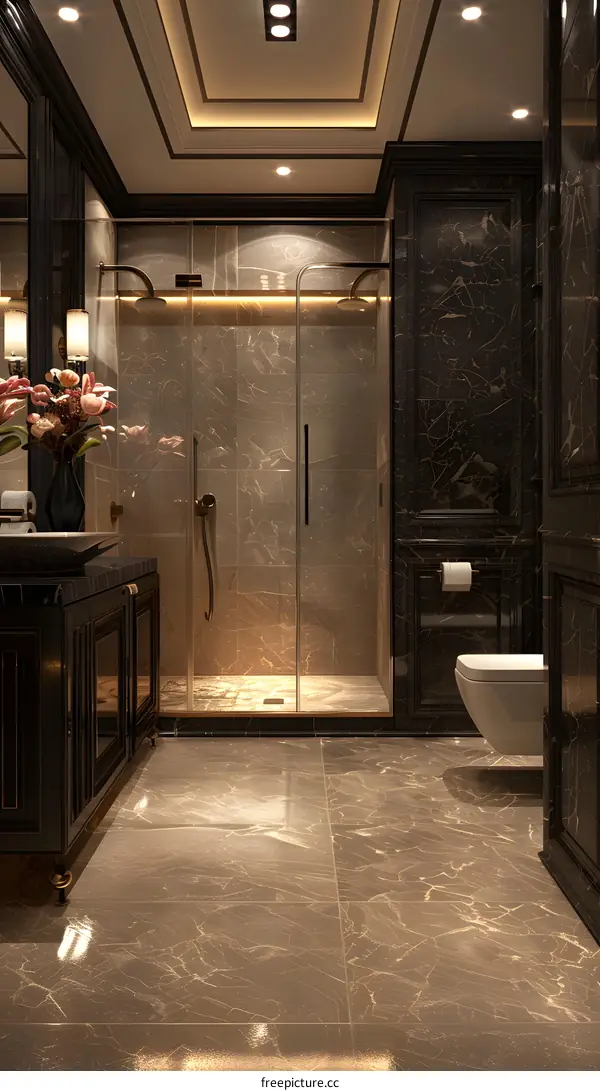 Black Marble Bathroom