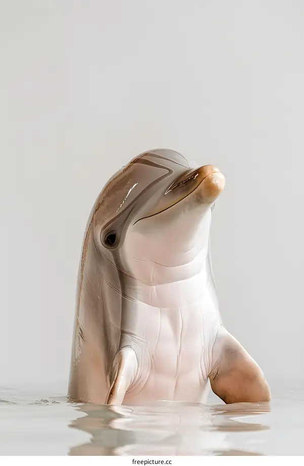 Bottlenose dolphin surfaces for air