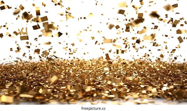 Golden Confetti Background