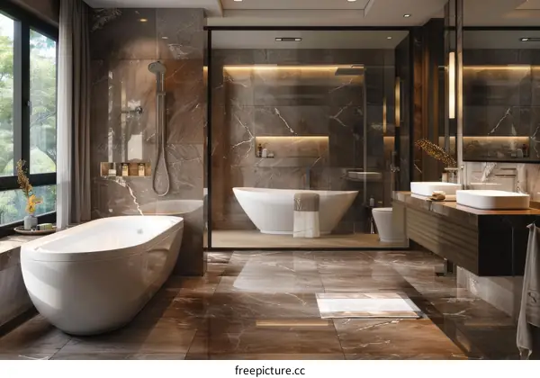 Luxury Modern Bathroom Design Interior